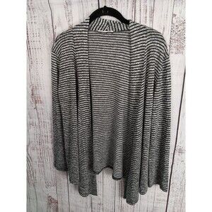 tiffany grey open cardigan Women’s Petite XL  Open Front Gray/black